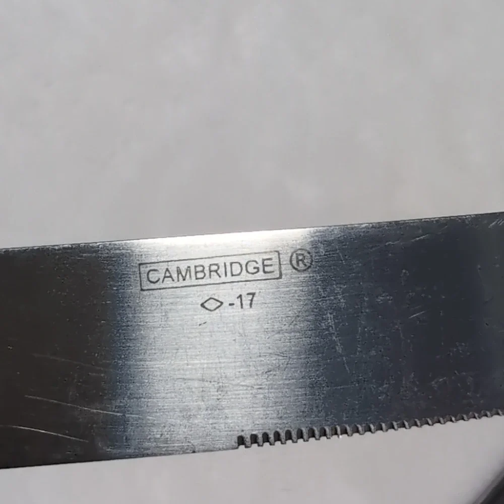 Cambridge Stainless Steel Butter Knives Set Elk Deer Wildlife Embossed Handle‎
